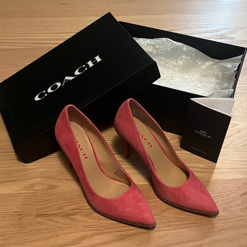 Coach Women's Vibrant Pink Heels